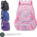 Elementary School Backpack for Girls | Doubleday Collection | 17" Unicon Pink Design | Tailored for Young Teens by TinyTreasures Baby Boutique