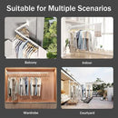 Wall Mounted Clothes Drying Rack, Collapsible Laundry Drying Rack, Retractable Foldable Drying Rack Clothing for Hanging Clothes by CozyNest Decor