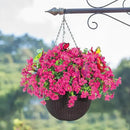 ‌20 Bundles Artificial Flowers for Outdoors‌ with 6 Faux Butterflies, UV Resistant ‌Fake Flowers‌ with Eucalyptus Leaves, ‌Artificial Plants Outdoor‌ for Patio Garden Porch Home Decor (Rose Red) by CozyNest Decor