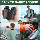 Aurosports 15x25 Compact Binoculars for Adult Kids - High Power Binoculars for Bird Watching - Easy Focus Small Binocular with Low Light Vision for Travel, Camping, Concert, Hiking by TinyTreasures Baby Boutique