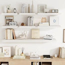 16 Inch Floating Shelves, 16"x9.25"x1.5" Inch Deep Floating Shelves for Wall, Wooden Shelves for Bathroom, Bedroom, Living Room, Cream White Oak by CozyNest Decor