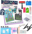 iVyne Rechargeable A4 Light Pad for Diamond Painting & Art Projects – LED Light Board with Diamond Art Accessories – Ultra-Thin & Portable Diamond Dot Light Board, Perfect for Artists - Purple by TinyTreasures Baby Boutique