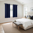 MIULEE Navy Blue Blackout Curtains - Bedroom Window Treatment Curtains Thermal Insulated Room Darkening Drapes for Living Room Kitchen Grommet Top Light Blocking Drapery, 40 x 54 Inches Long, 2 Panels by TinyTreasures Baby Boutique