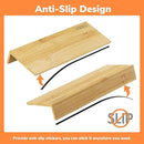 AMBIRD Bamboo Spice Drawer Organizer with Non-slip Mat,4 Tier - 2 Set Jar Spice Rack Tray From 9.5''to 19'', Seasoning Organizer for Kitchen,Cabinet,Drawers,Countertop by CozyNest Decor