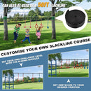 Slsy Ninja Warrior Obstacle Course for Kids, 50FT Durable Ninja Slackline Kit with 8 Accessories, Playset Equipment for Boys & Girls with Swing, Climbing Net, Ladder & Monkey Bars by TinyTreasures Baby Boutique
