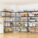 5 Tier Storage Shelves 71"H Wire Shelving Adjustable Metal Shelving,1000LBS Pantry Shelves Sturdy Steel Wire Shelf for Kitchen Commercial Pantry Garage Warehouse ,71"H X35.5"W X13.8"D, Black by CozyNest Decor