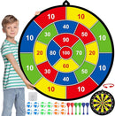 Large Dart Board for Kids, Kids Double-Sided Dart Board with Sticky Balls and Darts, Indoor/Outdoor Sport Fun Party Play Game Toys, Gifts for 3 4 5 6 7 8 9 10 11 12 Year Old Boys Girls by TinyTreasures Baby Boutique