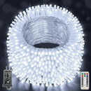Ollny Christmas Lights Outdoor Waterproof, 1000LED 328FT Super Long String Lights with Remote 3 Timer, Plug in 8 Modes Fairy Light for Outside House Bedroom Xmas Decorations, Cool White by GreenHaven Gardens