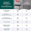 Keter Denali 200 Gallon Resin Large Deck Box with Double Wall 20mm Panels - Paintable and Drillable-Organization and Storage for Patio Furniture and Outdoor Items, Grey & Black by GreenHaven Gardens