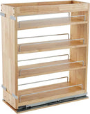 DINDON Pull Out Spice Rack Organizer for Cabinet, (5" W x 21.9" D x 25.2" H) Multi-Use Wood Pull Out Cabinet Organizer Slide Out Shelf Cabinet Storage for Kitchen, Pantry Organization by CozyNest Decor