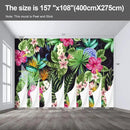 Floral Wall murals Peel and Stick Flowers Wallpaper for Bedroom Living Room - 108"x157" by CozyNest Decor