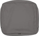 Classic Accessories Montlake Water-Resistant 19 x 20 x 4 Inch Patio Lounge Back Cushion, Light Charcoal Grey, Outdoor Loveseat Cushions by GreenHaven Gardens