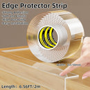 Clear Edge Protector,Safe Corner Protector, Anti-Sharp Edge Protector, for Furniture, Drawers, Tables, Cabinets 2inX6.56FT by TinyTreasures Baby Boutique