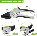 WORKPRO Garden Anvil Pruning Shears, 8" Pruning Scissors Heavy Duty with Ergonomically Design Handle, Labor-Saving Garden Clippers Hand Tools for Thick Dry branches and Dead Plants by GreenHaven Gardens