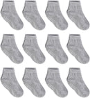 Zaples Baby Non Slip Grip Ankle Socks with Non Skid Soles for Infants Toddlers Kids Boys Girls by TinyTreasures Baby Boutique