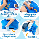 JITTERYGIT Baby Shark Bouncy Animal Plush - Daddy Shark Official Nickelodeon Music & Sing Toy - Christmas & Birthday Gifts for Kids & Toddlers (Boys & Girls) Ages 2-4 Years Old (Blue) by TinyTreasures Baby Boutique