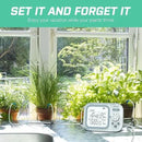 Automatic Plant Waterer Indoor Self Watering System for 15 Potted Plants, Auto Drip Irrigation Kit Programmable Water Timer with Smart Humidity Detection by GreenHaven Gardens