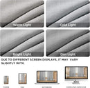 Joydeco Linen Curtains 90 Inch Length, Light Filtering Curtains for Bedroom Living Room, 52 Inches Wide Faux Linen Drapes with Back Tab & Rod Pockets (52x90 inch, Ebony Grey) by CozyNest Decor