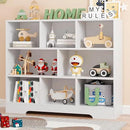 Book Shelf Set of 2, 8 Cubes Storage Organizer, 3-Tier Open Bookshelf Wooden Bookcase, Freestanding White Bookshelf Cube Shelf for Bedroom, Living Room by CozyNest Decor