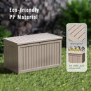 DRATO 230 Gallon Deck Box, Waterproof Resin Large Outdoor Storgae Box for Patio Furniture, Patio Cushions, Gardening Tools, Pool and Sports Supplies, Lockable by GreenHaven Gardens