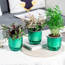4.5 Inch 2 Pcs Self Watering Hanging Planter Indoor Plant Pots Drainage Holes, Outdoor Small Hanging Planters Flower Pot Basket, Visible Water Level, Plant Hanger Home Decor, Gardening by GreenHaven Gardens