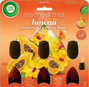 AIR WICK Essential Mist - Triple Refill Hawaii Exotic Papaya & Hibiscus Flower (3X.67) oz. by CozyNest Decor