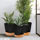 GARDIFE 10/9/8 inch Plant pots, planters for Indoor Plants, self Watering Plant Pot, Flower pots, Black by GreenHaven Gardens