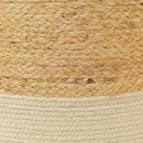 REDEARTH · Cylindrical Pouf Foot Stool Ottoman - Jute Braided Accent Sitting Footrest for The Living Room, Bedroom, Nursery, Patio, Lounge & Other Rooms in The Home (14.5”x14.5”x16”; Natural Ivory) by CozyNest Decor