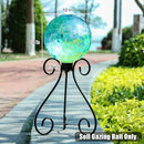 VCUTEKA Gazing Ball, Glass Gazing Balls Sphere for Garden Lawn Outdoor Ornament Yard Decorative, Blue Swirl, 10" by CozyNest Decor