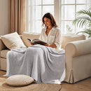 NEXHOME PRO Super Soft Throw Blankets for Couch, Twin Size Cozy Blankets Reversible Knit Blanket for Women, Fuzzy Plush Lightweight Throws for Sofa, Bed, Picnic, Taupe Grey, 60 x 80 inches by TinyTreasures Baby Boutique