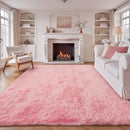8x10 Area Rug for Living Room: Fluffy Shag Soft Washable Rugs Large Fuzzy Plush Indoor Carpet for Bedroom Nursery Playroom Kids Girls Boys Room (Pink, 8'x10') by TinyTreasures Baby Boutique