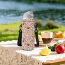 Neoprene Water Bottle Carrier Bag with Adjustable Shoulder Strap for Men Women Walking Hiking,Portable Insulated Holder Case for Stainless Steel/Glass/Plastic Bottles by TinyTreasures Baby Boutique
