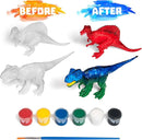 STEM.org Dinosaur Painting Kit for Kids with Dino Trivia-Dinosaur Crafts for Kids Ages 3-5 + w/ 2 T-Rex Set - Screen Free, Educational Gifts for Boys by TinyTreasures Baby Boutique