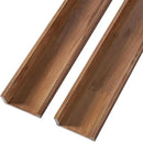 AZSKY Floating Shelves for Wall Bookshelf Wall Mount Light Walnut Picture Ledge Shelf 36 Inch Photo Picture Frames Display and Storage Shelves a Set of 2 for Bedroom Living Room Bathroom Kitchen by CozyNest Decor