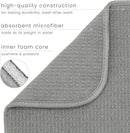 S&T INC. Dish Drying Mat, 16” x 18”, Absorbent Microfiber Kitchen Counter Mat, Dish Drying Pad for Dishes, Utensils, Pots and Pans, Large, Grey by CozyNest Decor