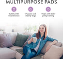 Inspire Underpads | Stain Hiding Gray Reusable Incontinence Bed Pads | Waterproof Mattress Pad | for Adults Babies and Dogs (18 X 24 - 3 Pack) by TinyTreasures Baby Boutique