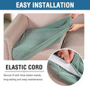 H.VERSAILTEX Super Stretch Individual Seat Cushion Covers Sofa Covers Couch Cushion Covers Slipcover Sets Thick Jacquard Textured Twill Fabric (3 Piece Sofa Cushion Covers, Sage) by CozyNest Decor