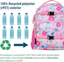 Wildkin ECO rPET 15-inch Kids Backpack – Sustainable, Padded, Adjustable – Pink Floral by TinyTreasures Baby Boutique