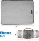 G GOOD GAIN Waterproof Picnic Blanket Portable with Carry Strap for Beach Mat or Family Outdoor Camping Party (Navy Blue) by TinyTreasures Baby Boutique