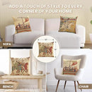 Charlotte Home Furnishings Bayeux Mont St. Michel Throw Pillow Cover 16" x 16" – Medieval Tapestry Cushion Case for Sofa, Couch, & Bed | Cotton Jacquard Woven in Europe | Insert Not Included by CozyNest Decor