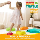 JOYIN 5 Pcs Turtle Balance Stepping Stones, Kids Turtle Path Jumping Stones, Toddler Obstacle Course Coordination Game Toys Indoor or Outdoor Play for Kids Aged 3+ by TinyTreasures Baby Boutique