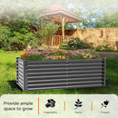 VINGLI Galvanized Raised Garden Beds Outdoor, 6x3x2 Ft, 8x4x2 Ft Lager Metal Planter Raised Beds for Planting Vegetables Flowers Herb (6 * 3 * 2（Square）) by GreenHaven Gardens