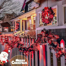 JMEXSUSS 2 Pack Solar Fairy Lights, 33FT 100 LED Red Outdoor Waterproof String Lights for Outside Tree Party Patio Christmas Valentine Day Decorations by GreenHaven Gardens