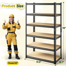 78" H Metal Shelving 6 Tier Garage Shelving Adjustable 2400LBS Storage Shelves Heavy Duty Pantry Shelves for Kitchen Closet Basement Warehouse by GreenHaven Gardens