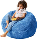 Bean Bag Chairs Teardrop Bean Bag Chair Beanbag Chair with Memory Foam Filled Machine Washable Cover for Living Room, Bedroom (Small,Blue) by TinyTreasures Baby Boutique