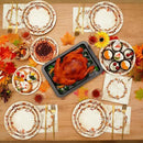Homlouue 200 Pcs Fall Paper Plates and Napkins, Watercolor Disposable Dinnerware Set, Autumn Leaves Thanksgiving Party Supplies, Serve 50 Guests by CozyNest Decor