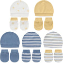 Cute Baby Girl Hats Mittens Set 10-Pack New Born Boy Caps Gloves Suit 0-6 Months Infant Accessories by TinyTreasures Baby Boutique