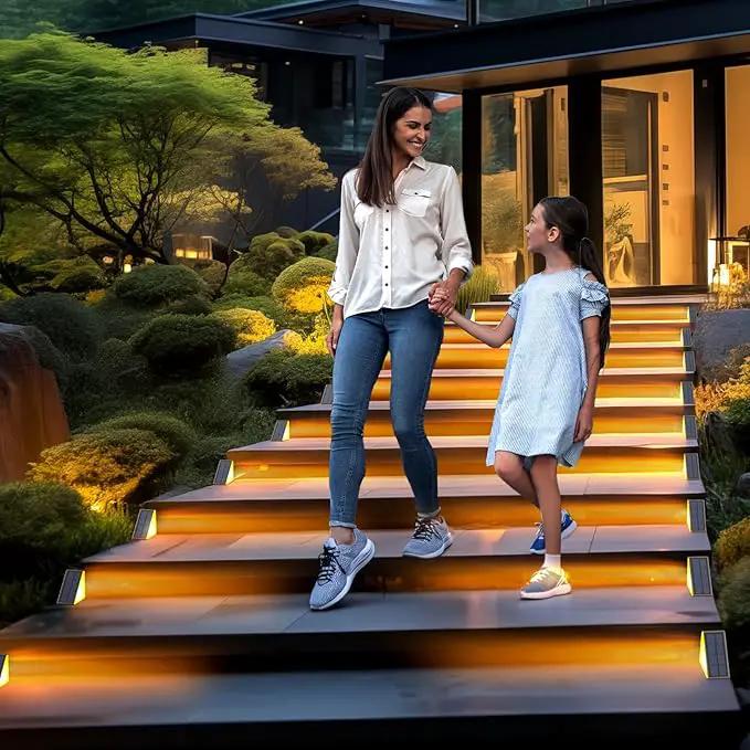 Solar Step Lights for Outside, Waterproof IP67, Outdoor 12 Pack, Solar LED Step Lights for Stair, Deck, Patio, Garden, photo 6 of 6