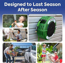 Macnaught Retractable Garden Hose Reel, 82 Ft Water Hose Reel Heavy Duty Retractable Hose with Metal 180° Swivel Rotation Bracket for Wall Mount - Green by GreenHaven Gardens