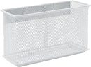 dedoot Magnetic Pencil Holder for refrigerator Storage Magnetic Basket Mesh White Strong Magnetic Pen Holder for Refrigerator,Whiteboard, Locker, Home and Office Organizer, 6.3x2.3x3.6inch by CozyNest Decor